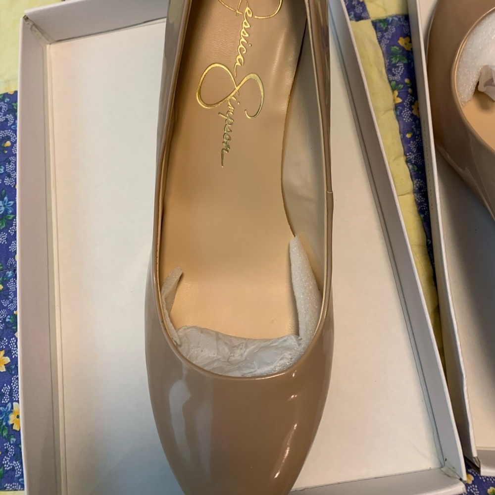 Jessica Simpson round toe wedge heels